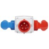 Adaptér z CEE vidlice 400V na zásuvky CEE 2P + E 16A 230V, 3P + E 16A 400V