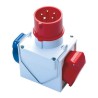 Adaptér z CEE vidlice 400V na zásuvky CEE 2P + E 16A 230V, 3P + E 16A 400V