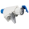 Adaptér z CEE vidlice 2P+E16A 230V na zásuvku CEE 2P+E 16A 230V a francúzsku zásuvku