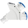 Adaptér z CEE vidlice 2P+E16A 230V na zásuvky CEE 2P+E 16A 230V a francúzsku zásuvku