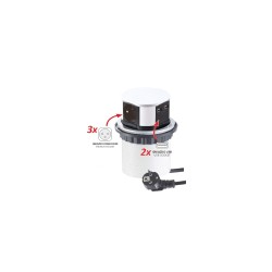 Nábytková zásuvka TETRABOX 3x230V, 2x USB A, kábel 1,4m