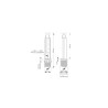 Nábytková zásuvka výsuvná LIFT BOX USB A + C, 3x230V, 1,5 m kábel, čierna