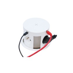 Nábytková zásuvka výsuvná MULTIBOX USB A+C, 4x230V, 1,7m kábel, biela